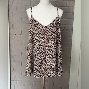 Torrid  leopard print adjustable strap sleeveless top
3X